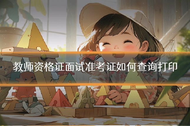 教师资格证面试准考证如何查询打印
