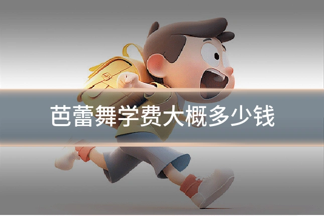 芭蕾舞学费大概多少钱