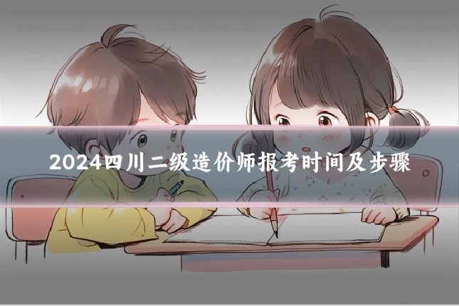 2024四川二级造价师报考时间及步骤