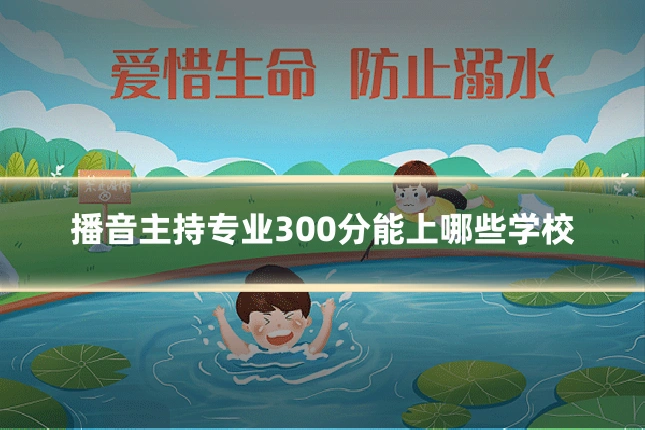 播音主持专业300分能上哪些学校