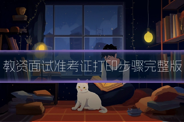 教资面试准考证打印步骤完整版