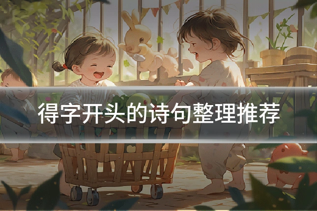 得字开头的诗句整理推荐