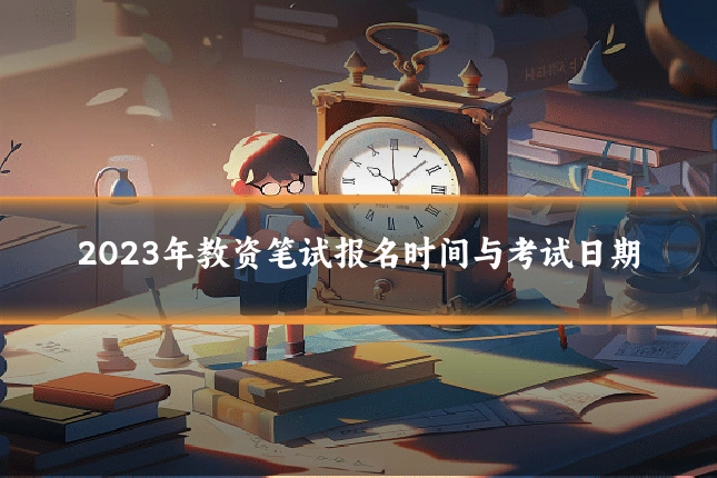 2023年教资笔试报名时间与考试日期