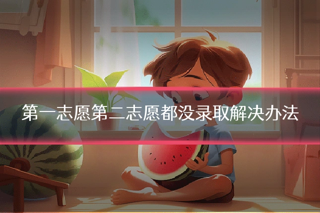 第一志愿第二志愿都没录取解决办法