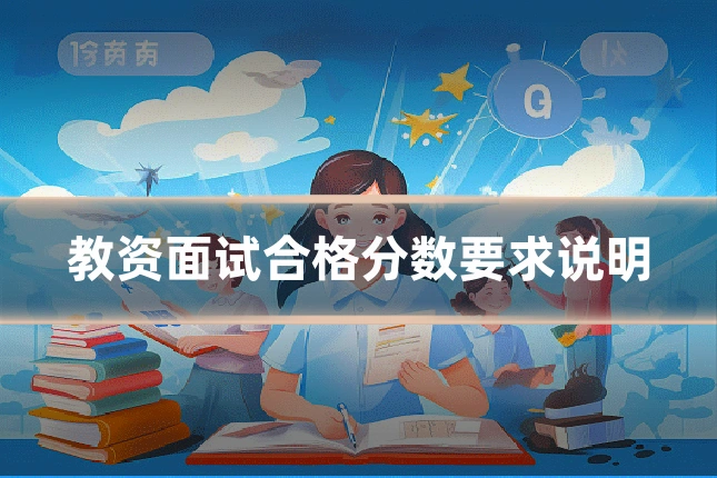 教资面试合格分数要求说明