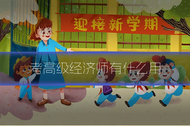 考高级经济师有什么用