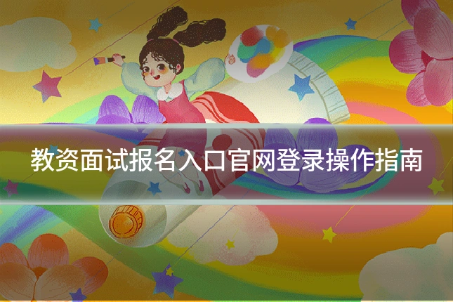 教资面试报名入口官网登录操作指南