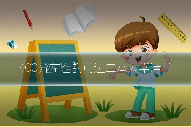 400分左右的可选二本大学清单
