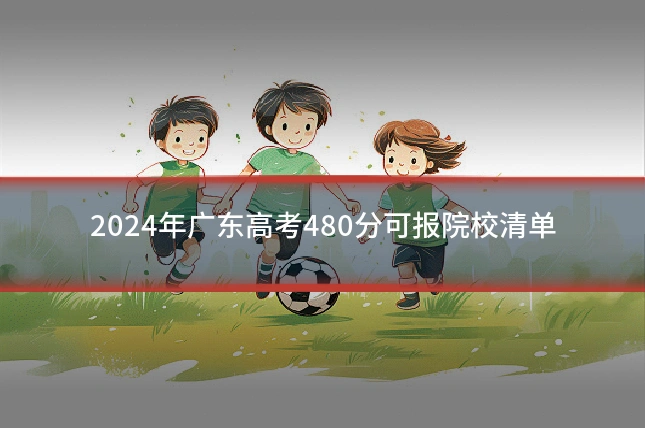 2024年广东高考480分可报院校清单