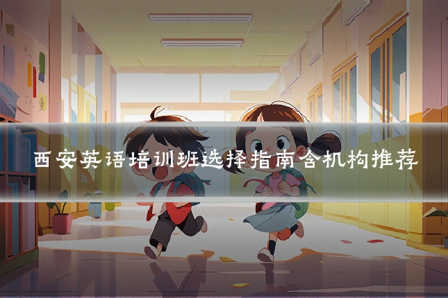 西安英语培训班选择指南含机构推荐