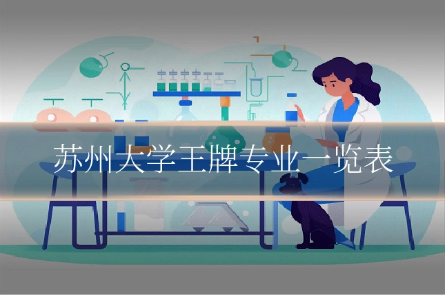 苏州大学王牌专业一览表