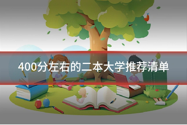 400分左右的二本大学推荐清单
