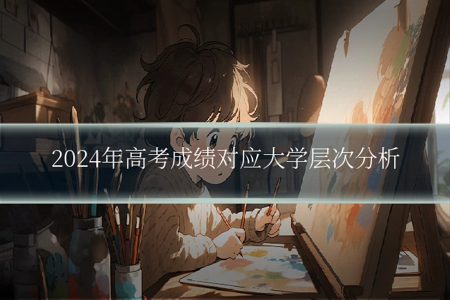 2024年高考成绩对应大学层次分析