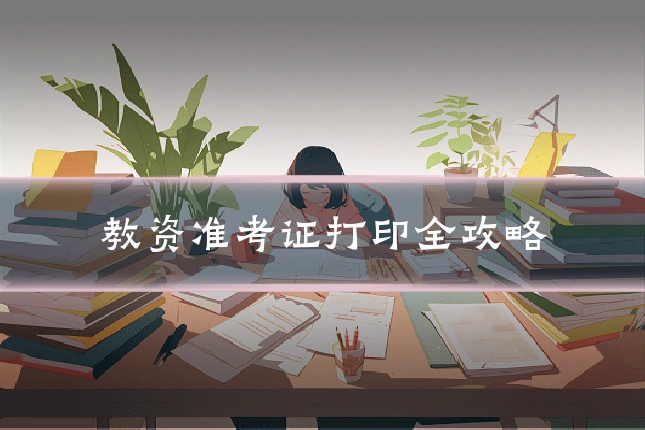 教资准考证打印全攻略