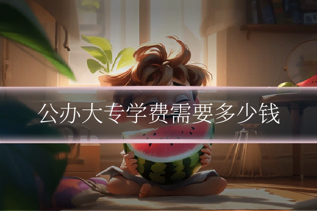 公办大专学费需要多少钱