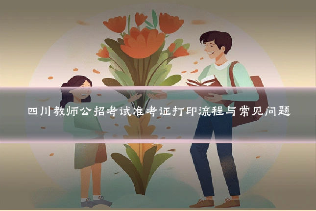 四川教师公招考试准考证打印流程与常见问题