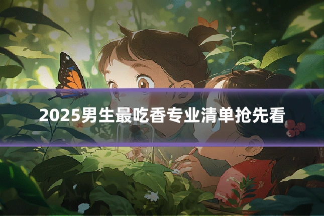 2025男生最吃香专业清单抢先看