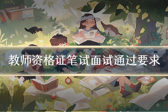教师资格证笔试面试通过要求