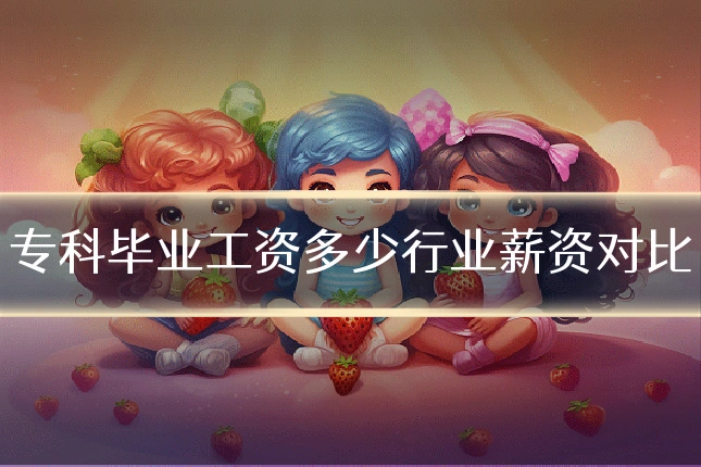 专科毕业工资多少行业薪资对比