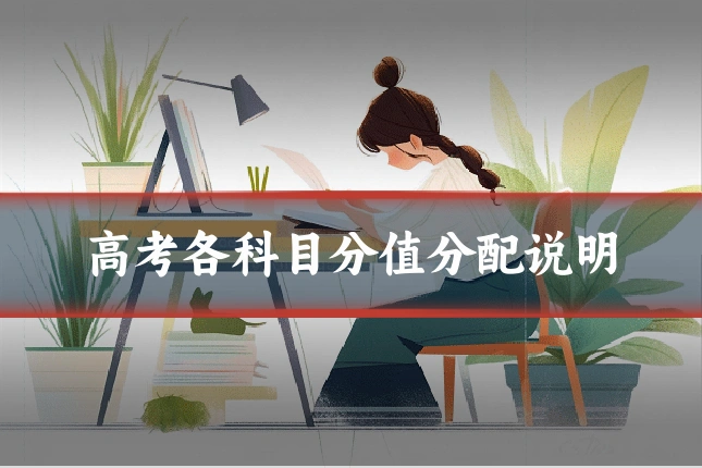 高考各科目分值分配说明