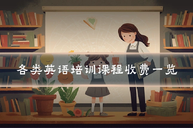 各类英语培训课程收费一览