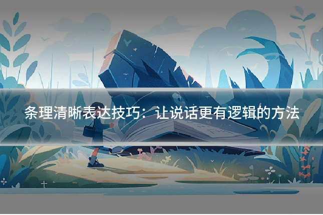 条理清晰表达技巧:让说话更有逻辑的方法