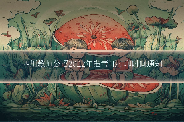 四川教师公招2022年准考证打印时间通知