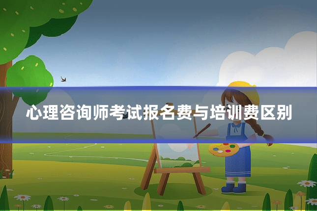 心理咨询师考试报名费与培训费区别