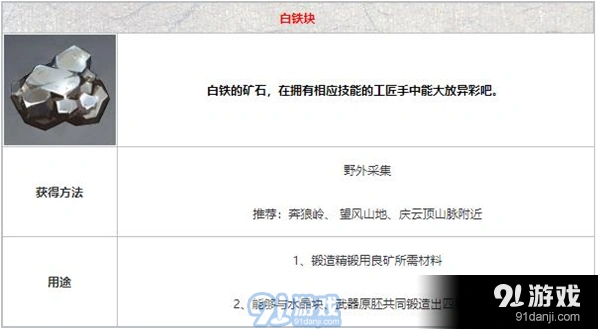 原神白铁块获取位置攻略