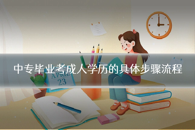 中专毕业考成人学历的具体步骤流程