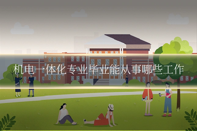 机电一体化专业毕业能从事哪些工作