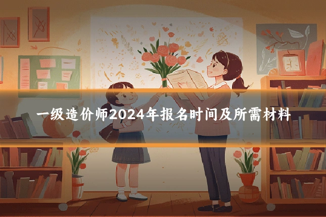 一级造价师2024年报名时间及所需材料