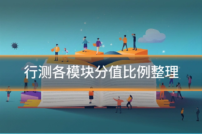 行测各模块分值比例整理