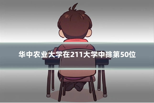 华中农业大学在211大学中排第50位