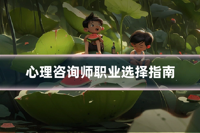心理咨询师职业选择指南