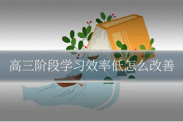 高三阶段学习效率低怎么改善
