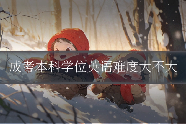 成考本科学位英语难度大不大