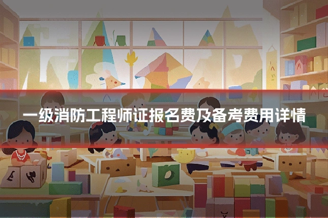 一级消防工程师证报名费及备考费用详情