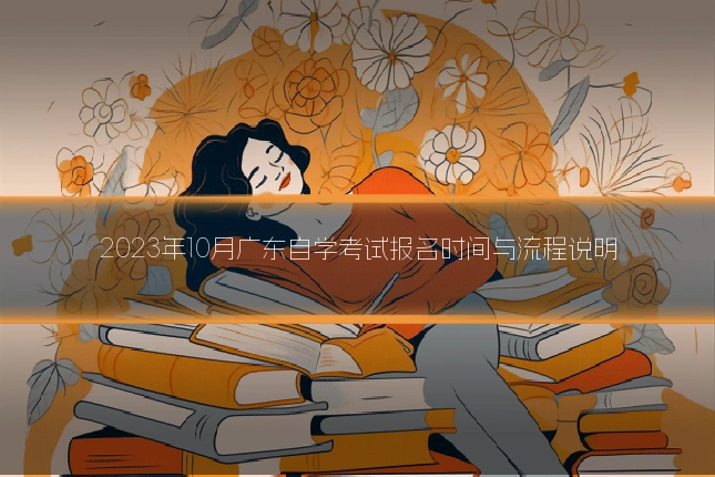 2023年10月广东自学考试报名时间与流程说明