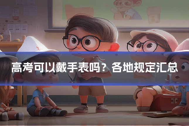 高考可以戴手表吗?各地规定汇总