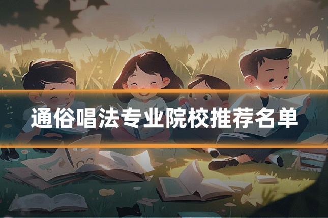 通俗唱法专业院校推荐名单