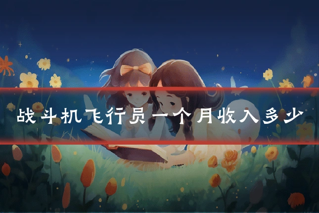 战斗机飞行员一个月收入多少