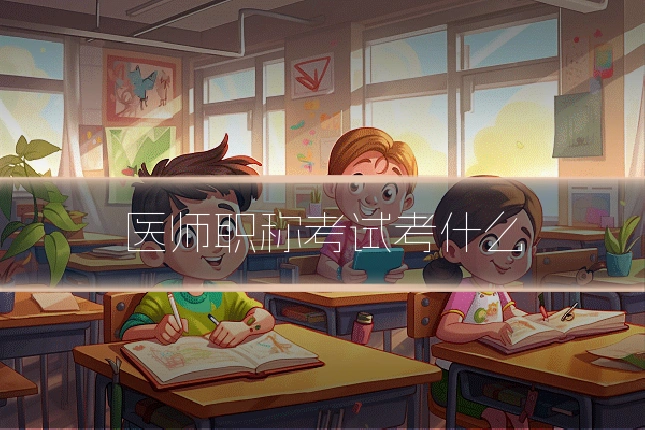 医师职称考试考什么