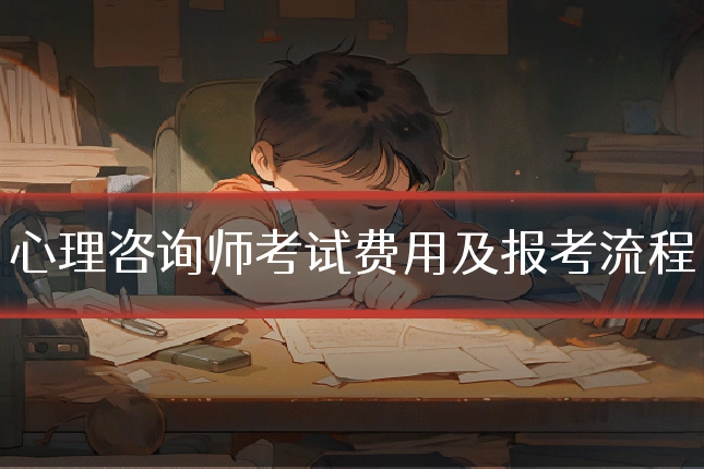 心理咨询师考试费用及报考流程