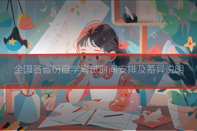 全国各省份自学考试时间安排及差异说明