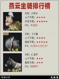 燕云十六声好用的坐骑推荐攻略
