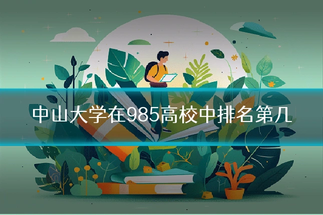 中山大学在985高校中排名第几