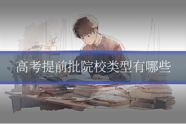 高考提前批院校类型有哪些
