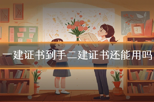 一建证书到手二建证书还能用吗