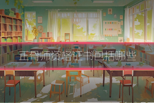 正骨师资格证书包括哪些